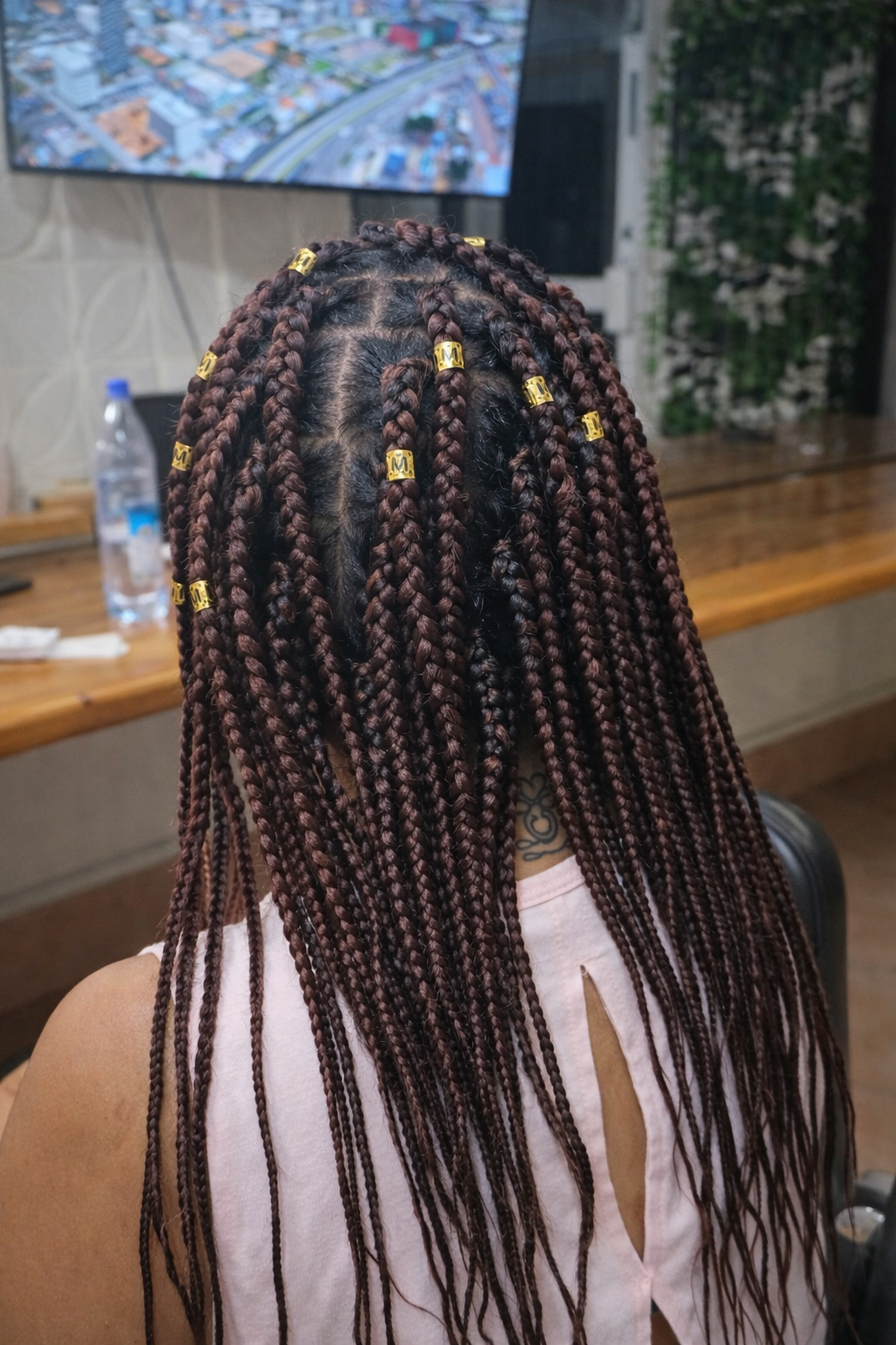 Box Braids — Style D by Ideal African Salon in Nadi