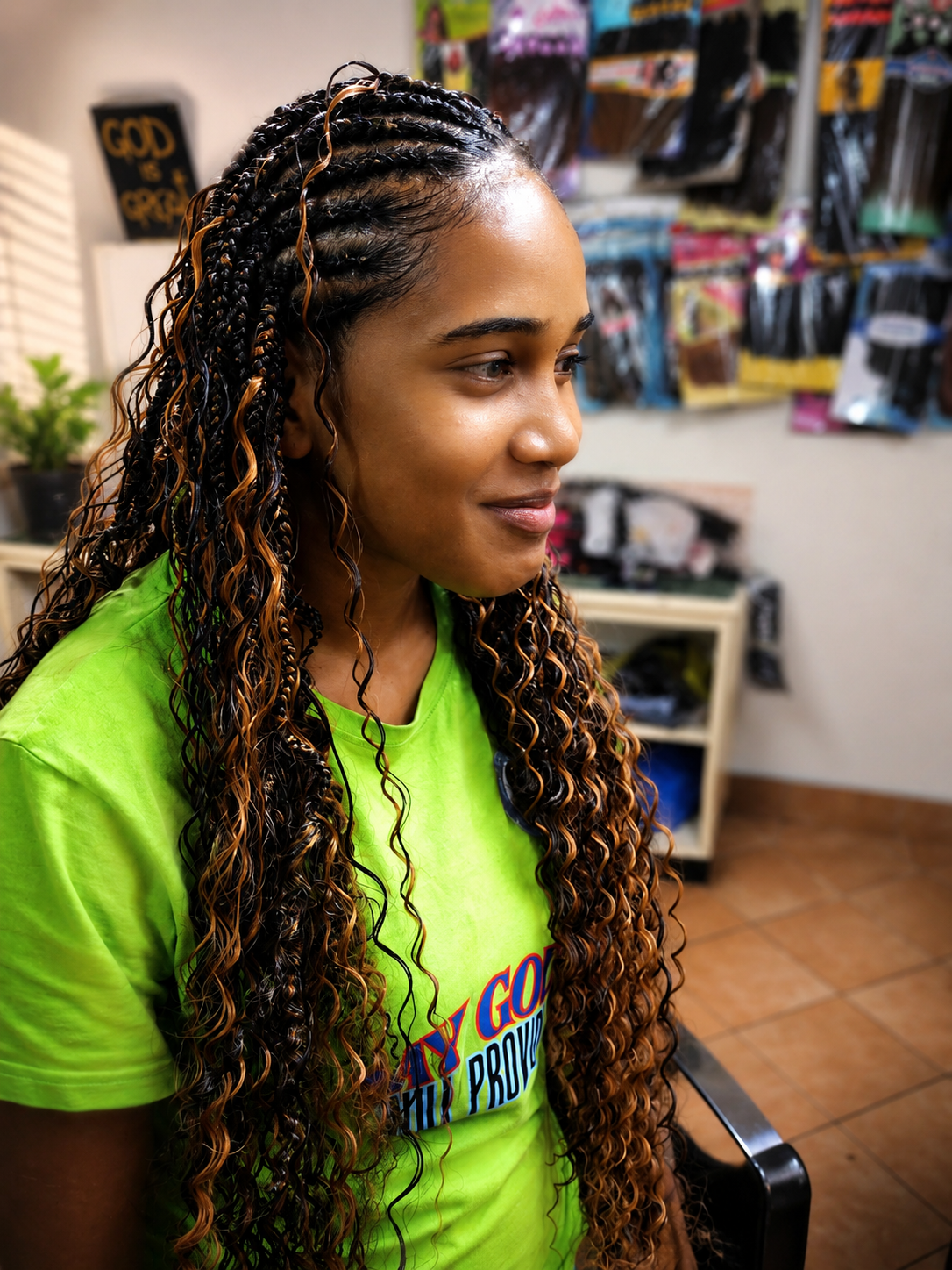 Fulani Braids — Style D by Ideal African Salon in Nadi
