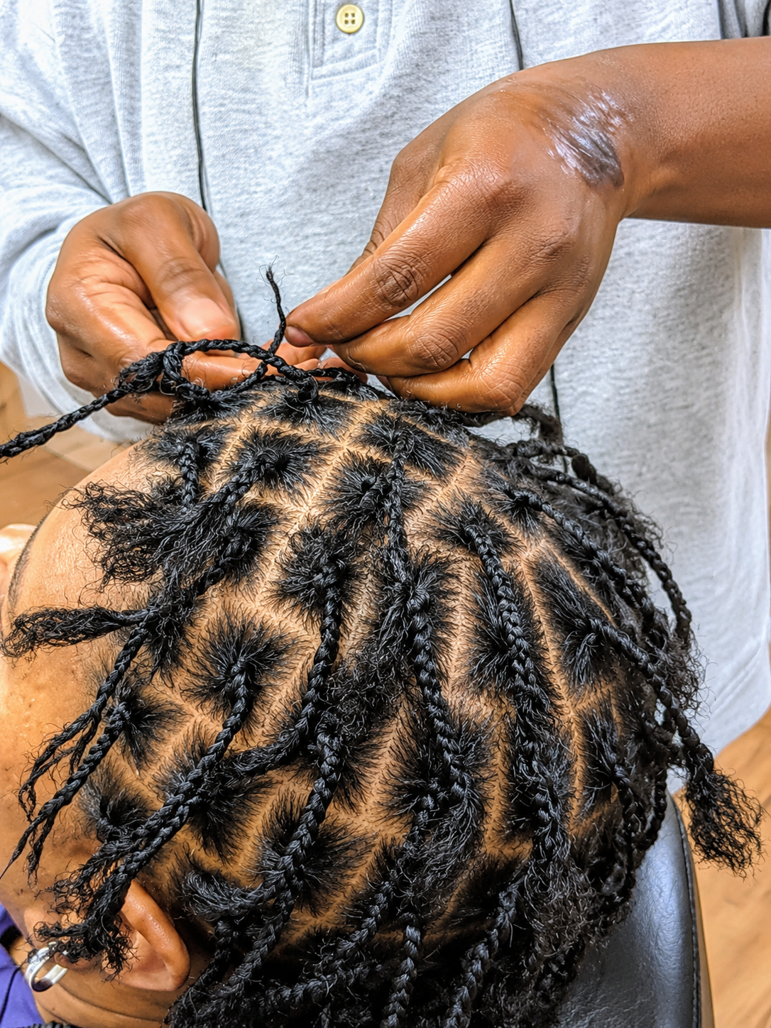 Crochet & Natural Braids — Style B by Ideal African Salon in Nadi